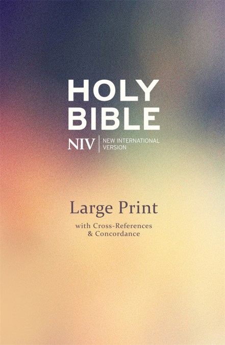 NIV Large Print Single-Column Deluxe Reference Bible